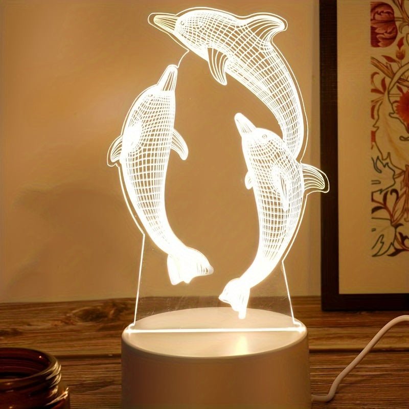 3D Effektlampe | Kreativt Lys til Boligindretning