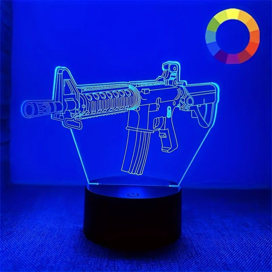 3D Geometrisk LED Lampe | Stemningsskabende Lysdesign
