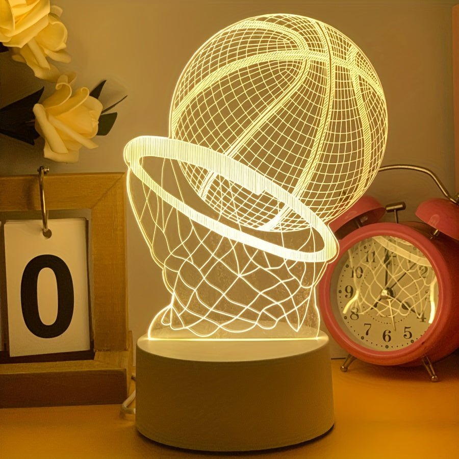 Basketball Dekolampe | Imponerende 3D Effekt og LED-lys