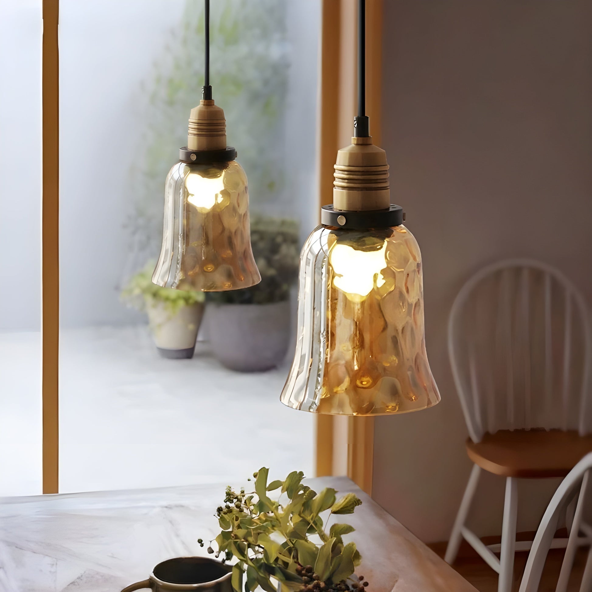 Moderne Pendellampe med Varmt Lys | Industrielt Look
