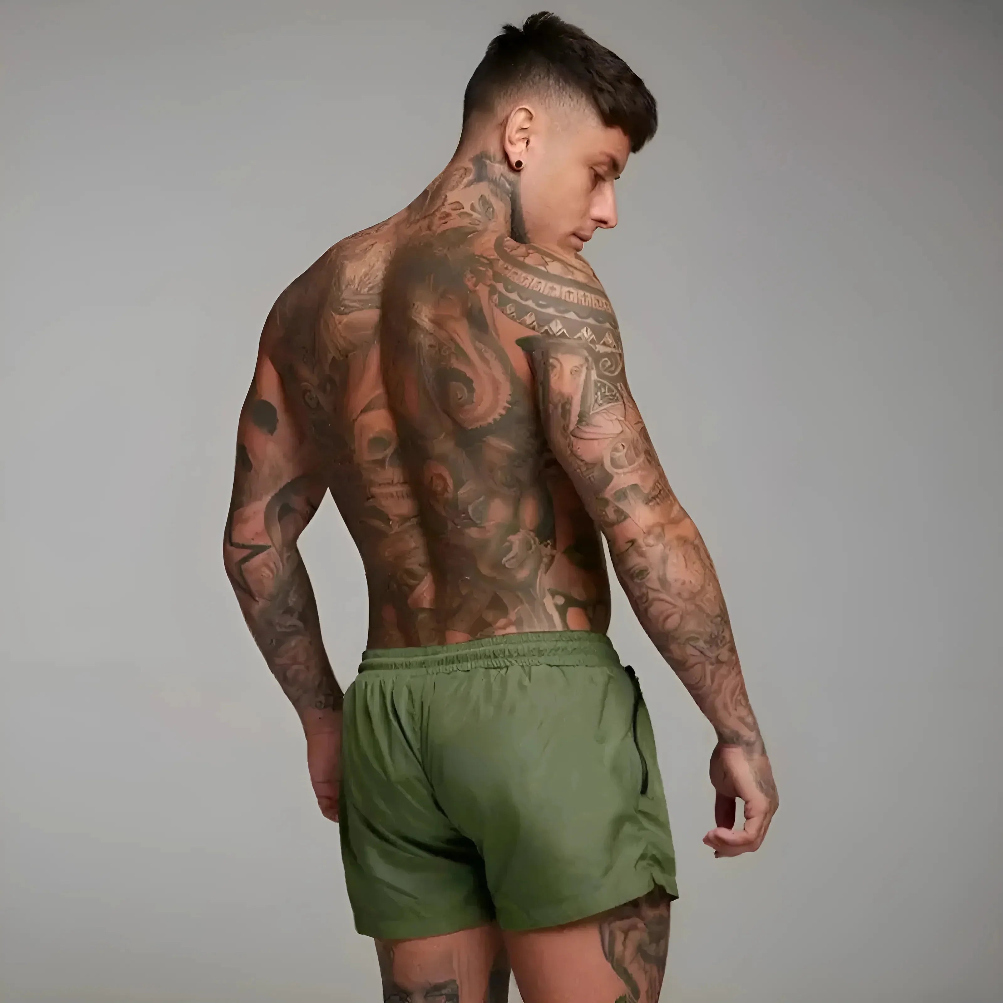 Herre Badeshorts med Lomme | Hurtigtørrende og Stilfuld