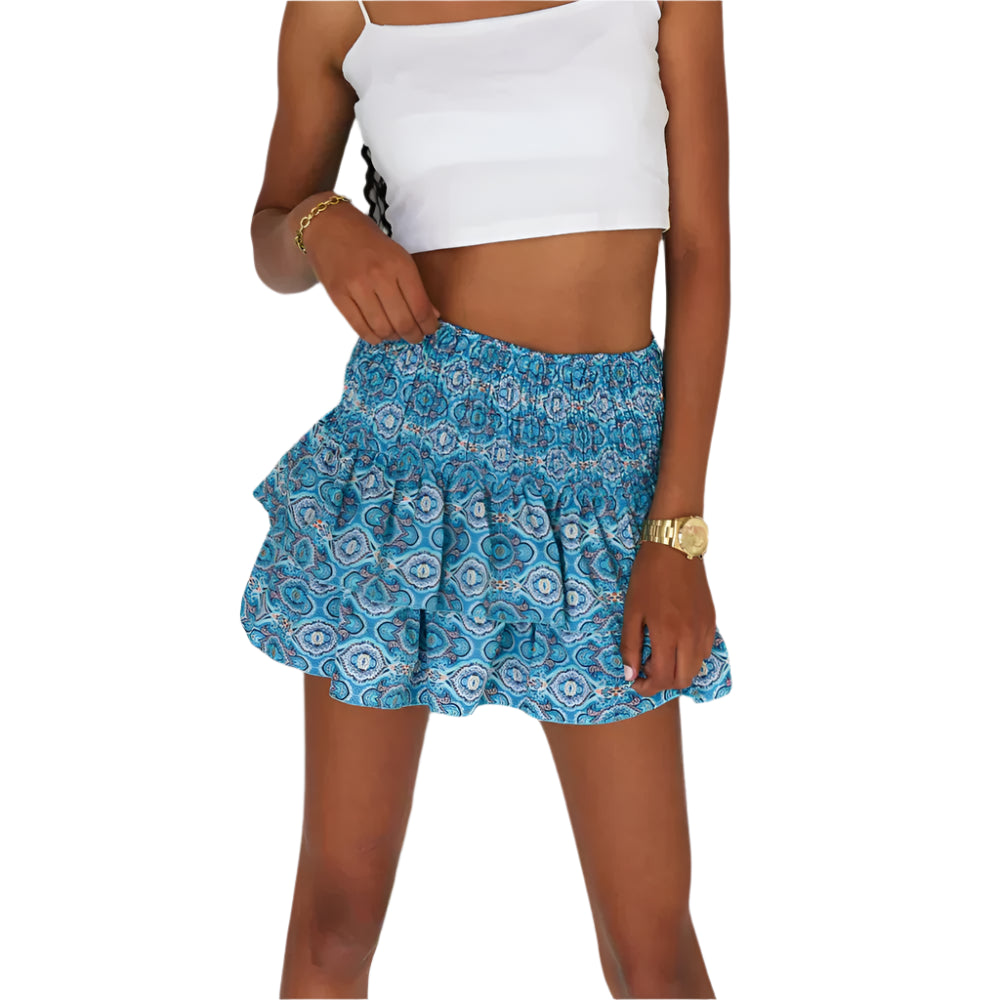 Sommer Plisseret Mini Nederdel